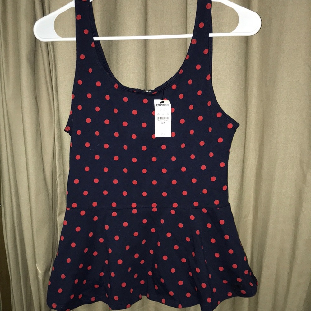 Express Peplum tank top